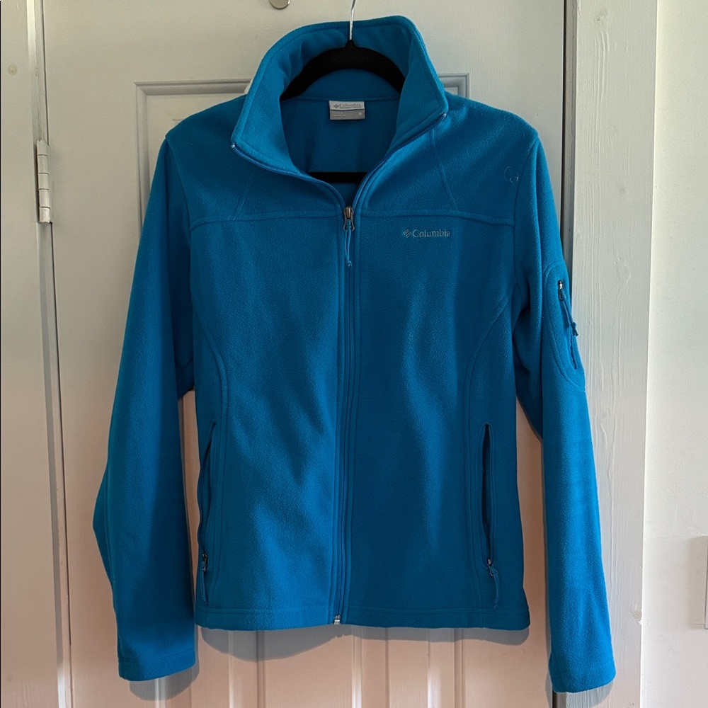 Columbia Turquoise Full-Zip Jacket